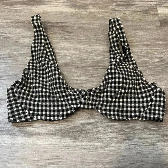 SISTER SWIM Lex Underwire Top-Check‎ size M - Picture 1 of 4